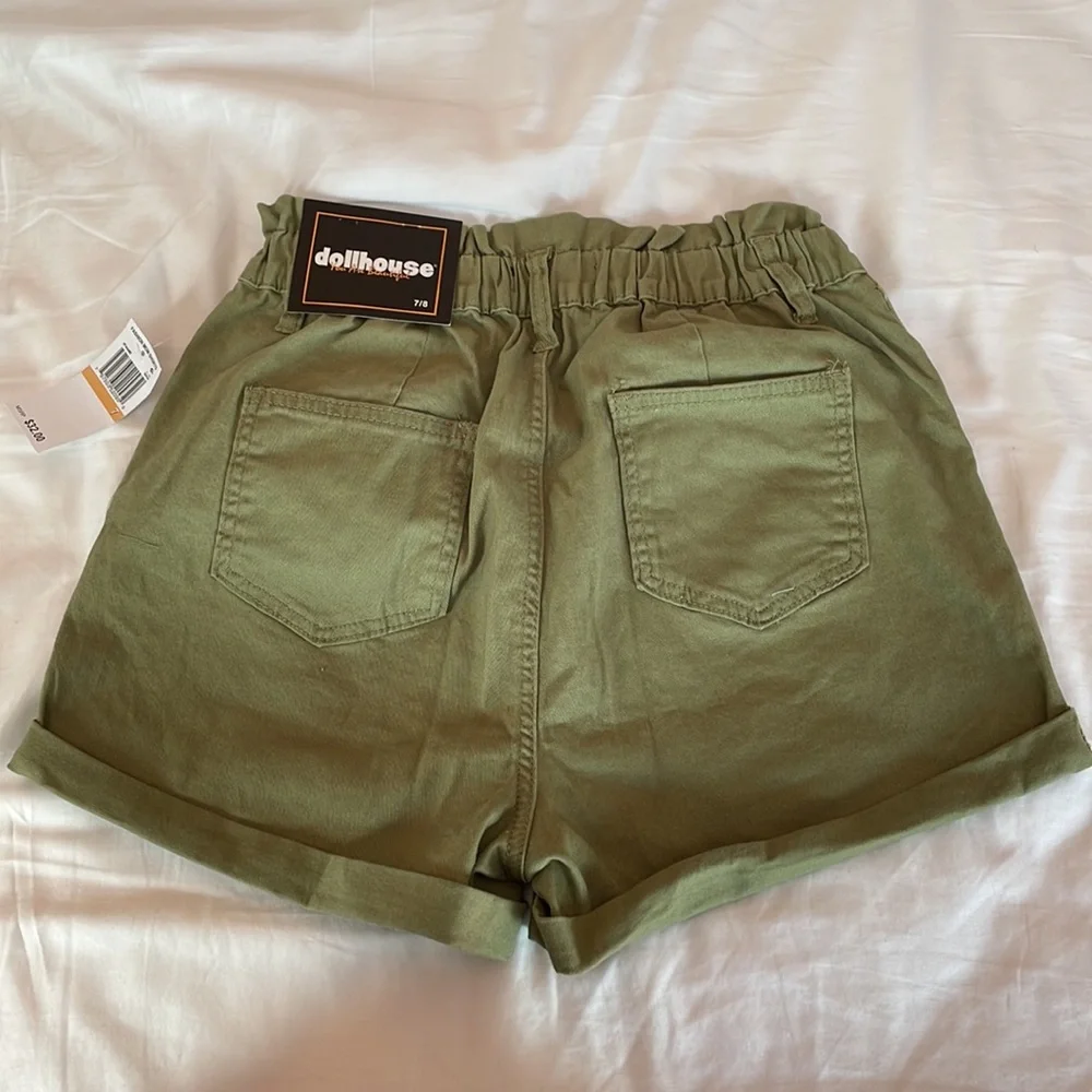 NWT Dollhouse paper bag high waist mom shorts size 7/8W - Picture 3 of 5